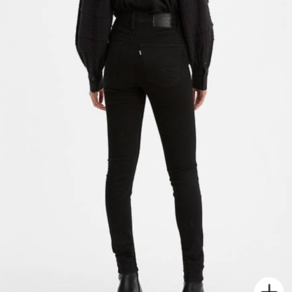 Levi’s Mile High Super Skinny Jeans - jet black